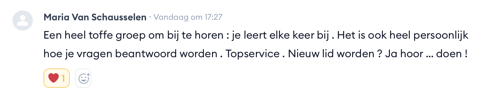 Ervaring van Maria